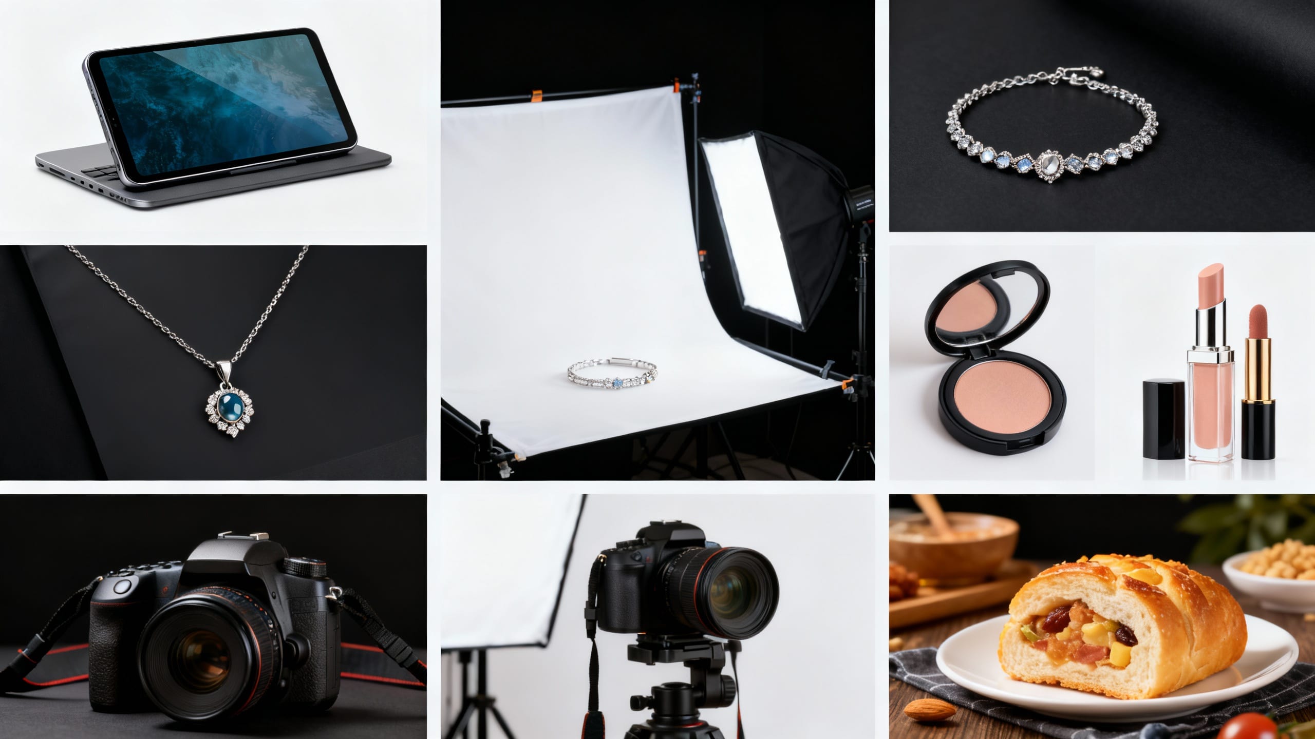 various professional product photos