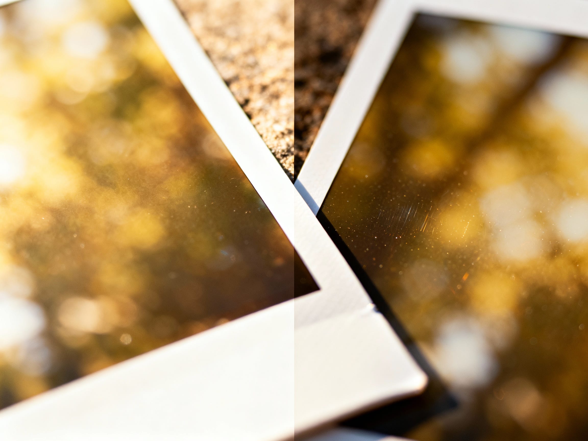 blurry photo next to a slightly sharpened but still imperfect version